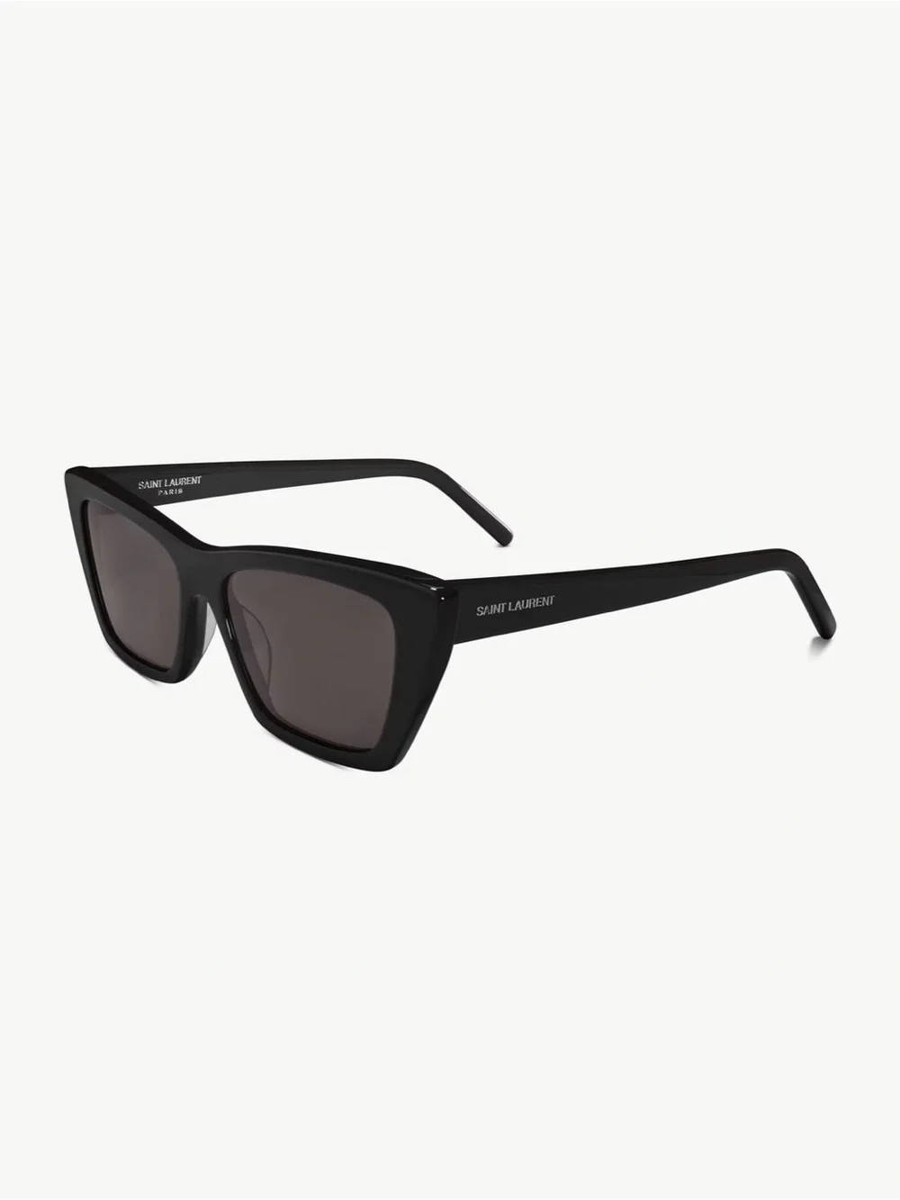 Saint Laurent Black Angular Cat-Eye Sunglasses